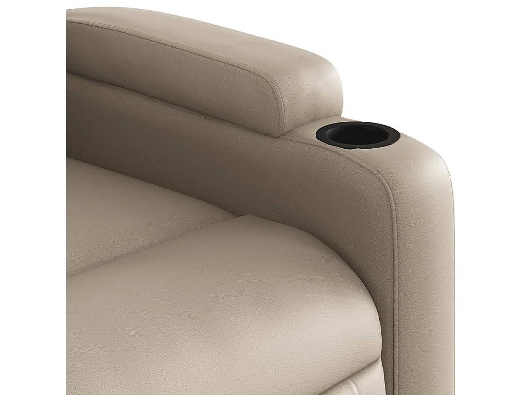 Fauteuil inclinable massant Cappuccino Similicuir