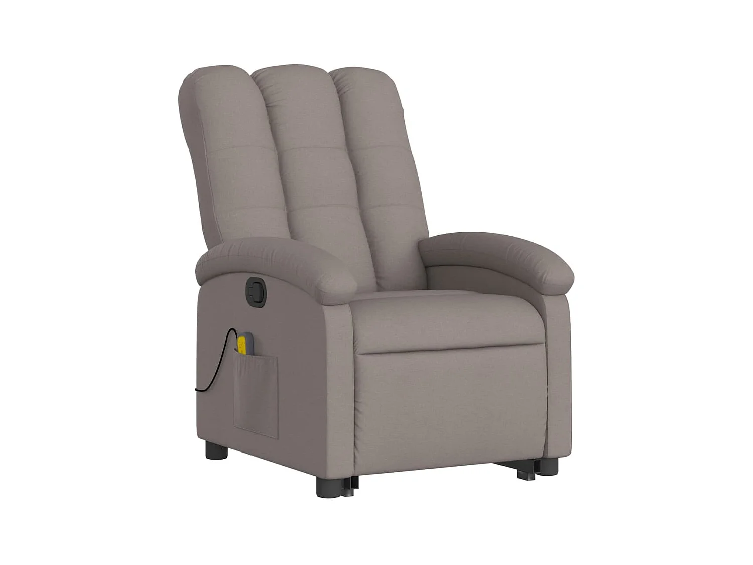 Fauteuil inclinable massant Taupe Tissu