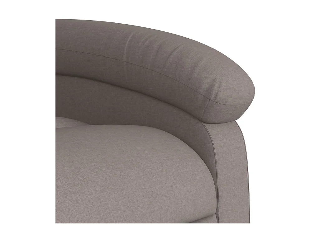 Fauteuil inclinable massant Taupe Tissu