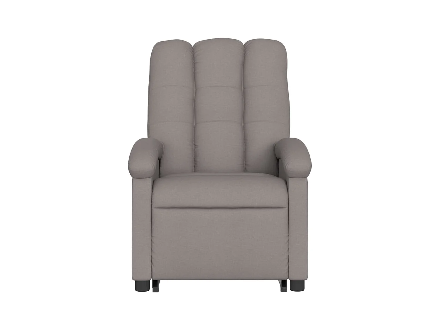 Fauteuil inclinable massant Taupe Tissu