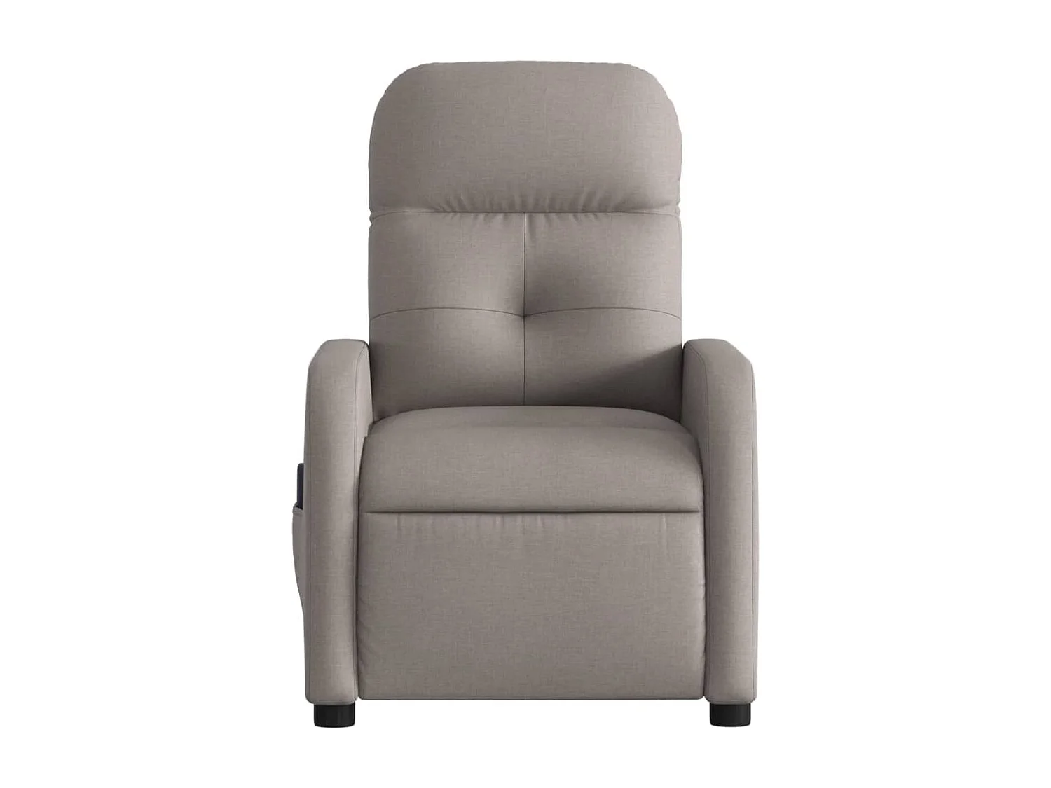 Fauteuil massant inclinable électrique Taupe Tissu