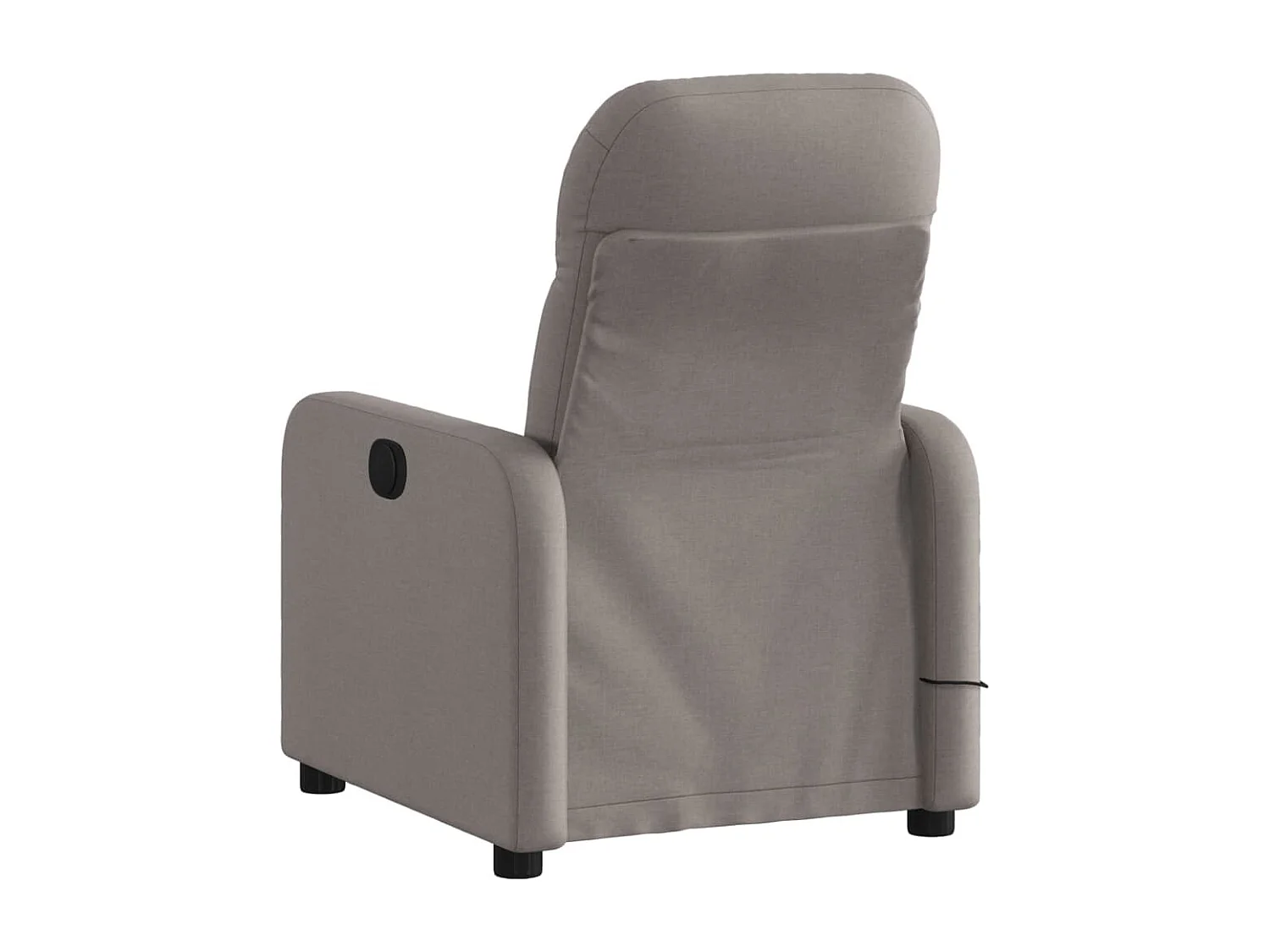 Fauteuil massant inclinable électrique Taupe Tissu