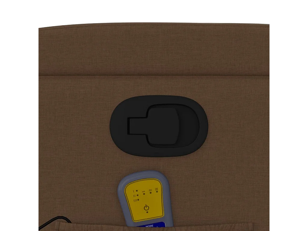 Massagestoel verstelbaar stof bruin