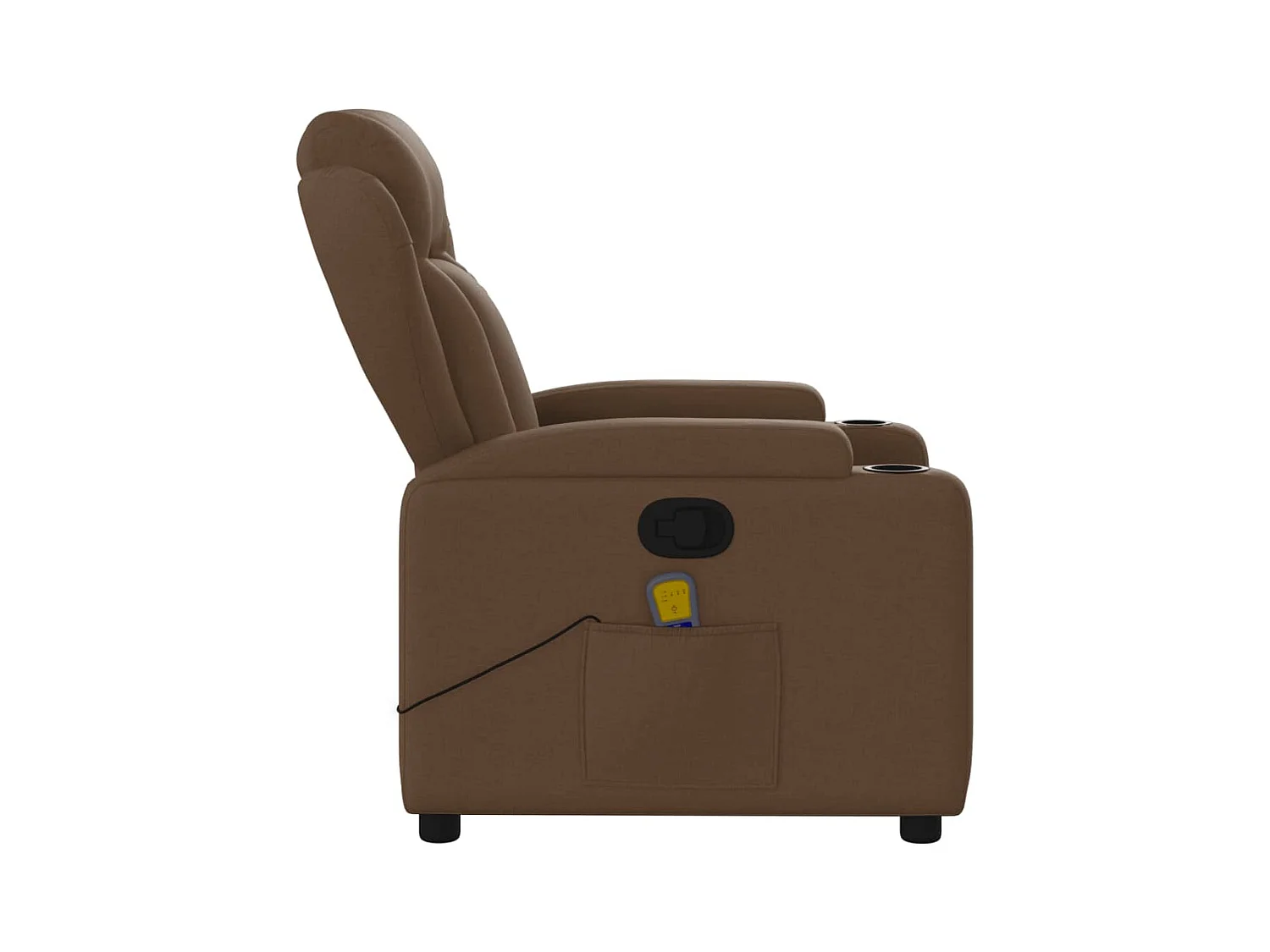Fauteuil massant inclinable Marron Tissu