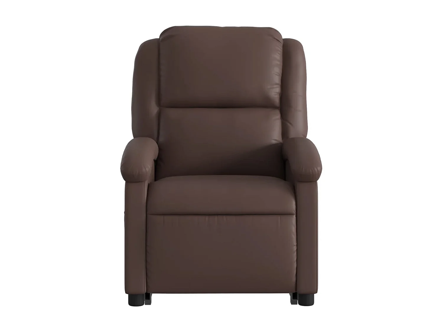 Fauteuil inclinable massant électrique marron similicuir