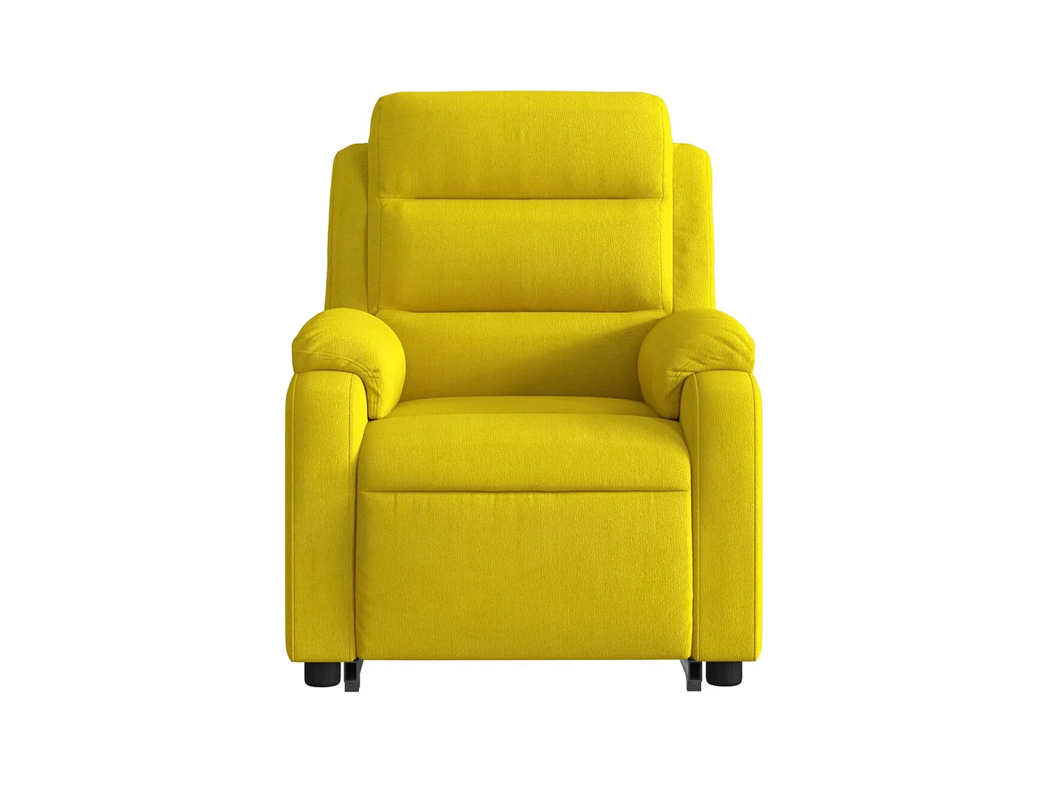Fauteuil inclinable massant électrique jaune velours
