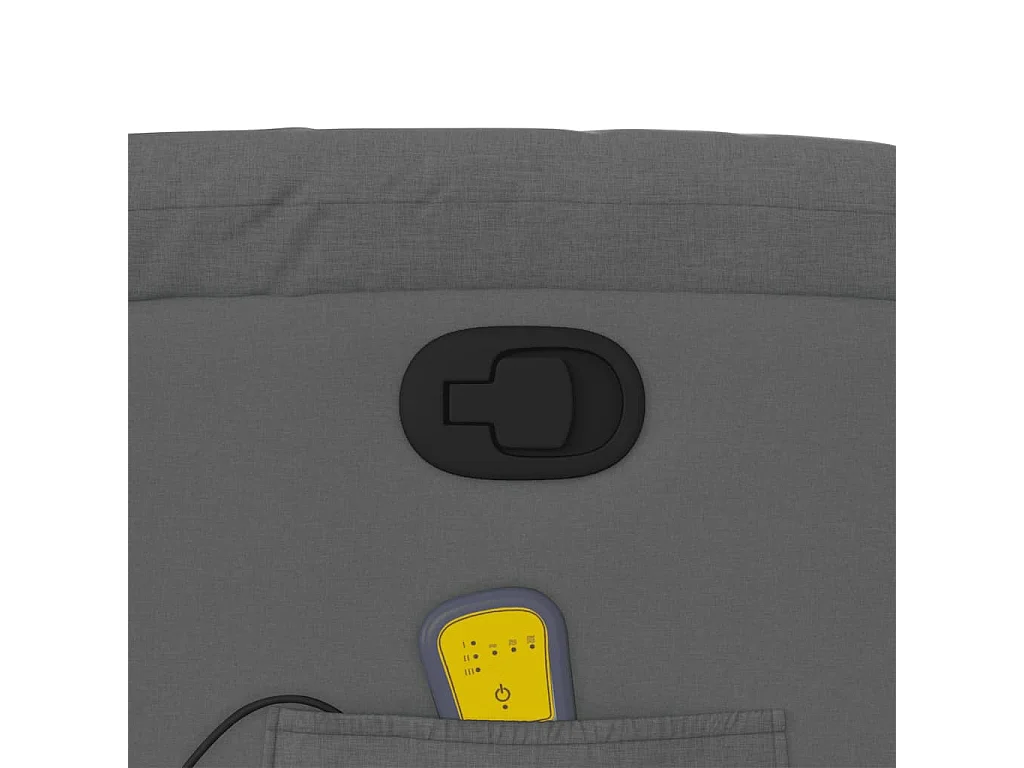 Fauteuil massant inclinable Gris foncé Tissu