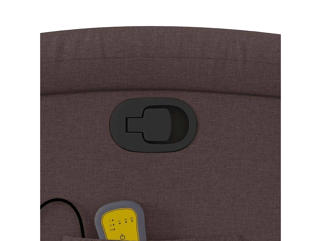 Massagestoel verstelbaar stof donkerbruin