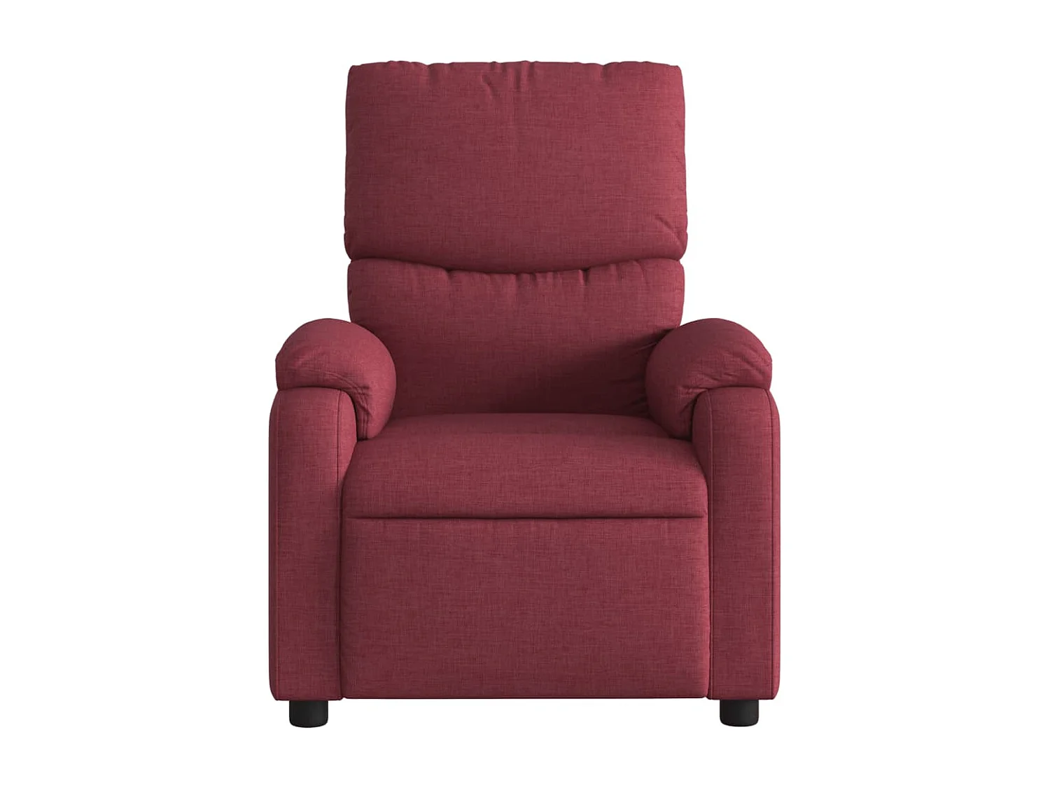 Fauteuil massant inclinable Rouge bordeaux Tissu