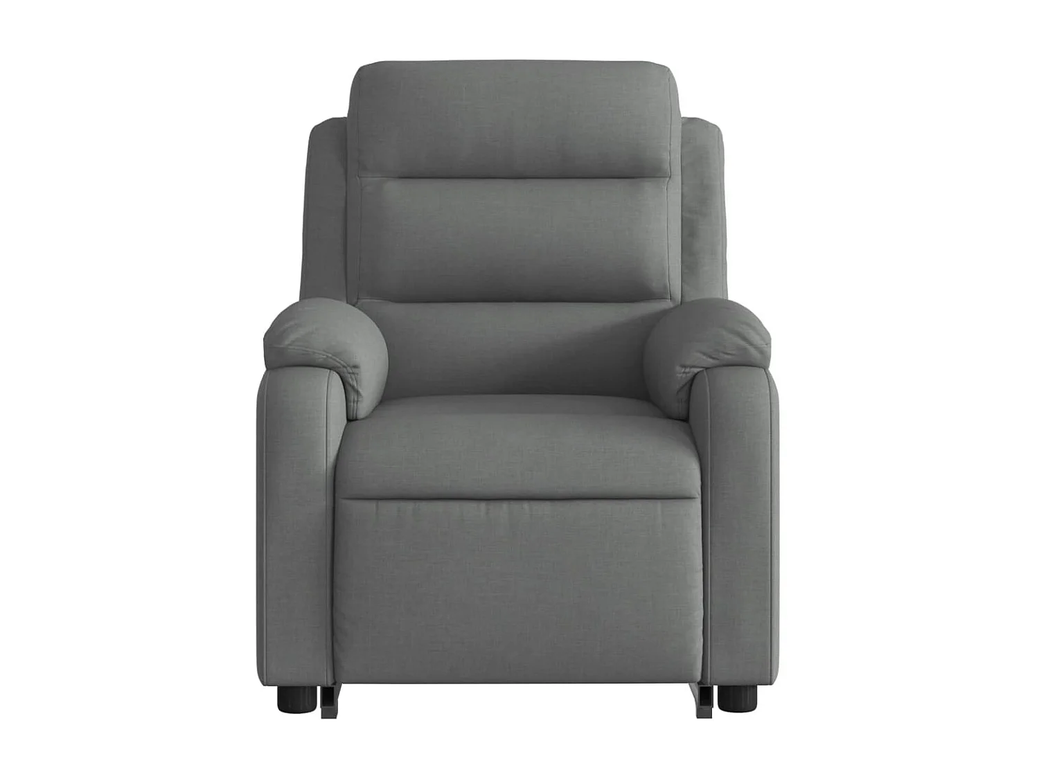 Fauteuil massant inclinable Gris foncé Tissu