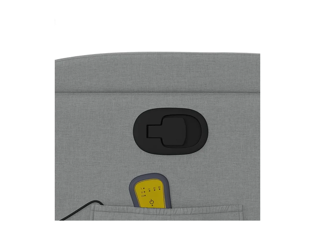 Fauteuil massant inclinable Gris clair Tissu