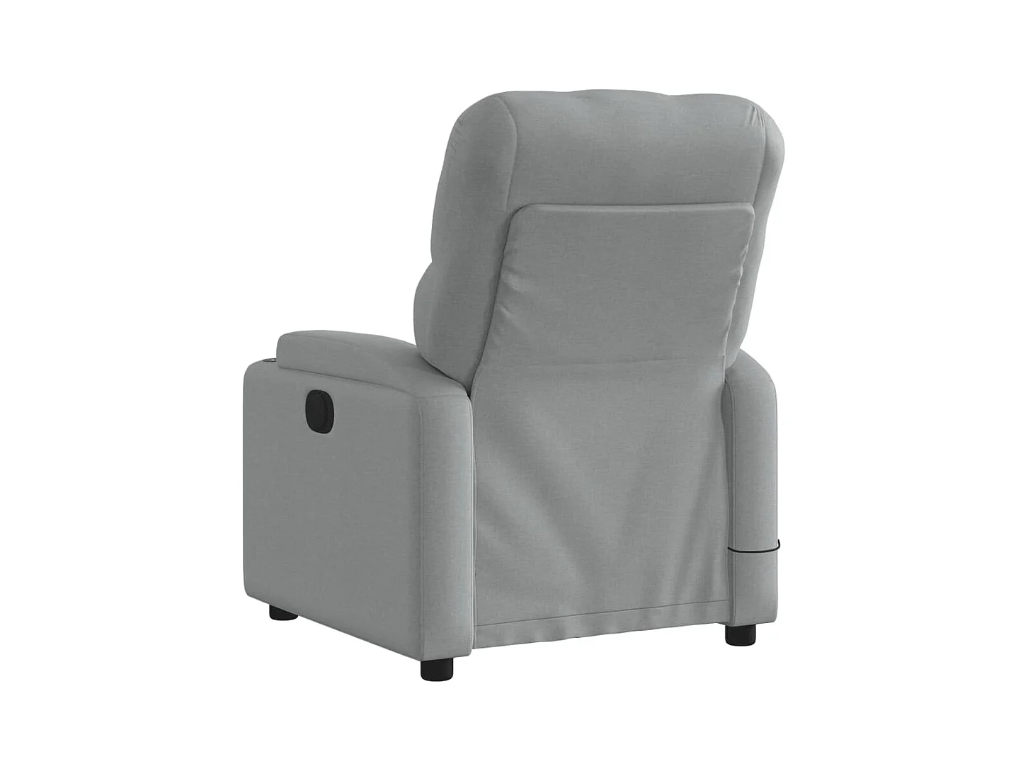 Fauteuil massant inclinable Gris clair Tissu