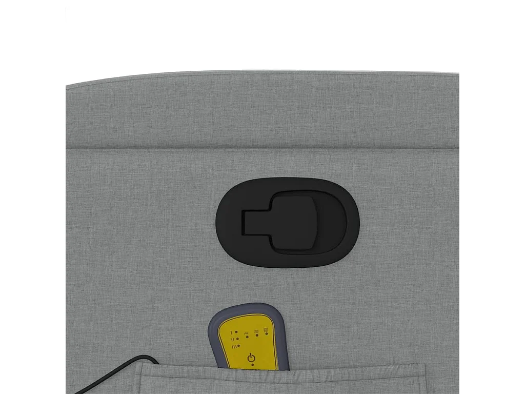 Fauteuil massant inclinable Gris clair Tissu