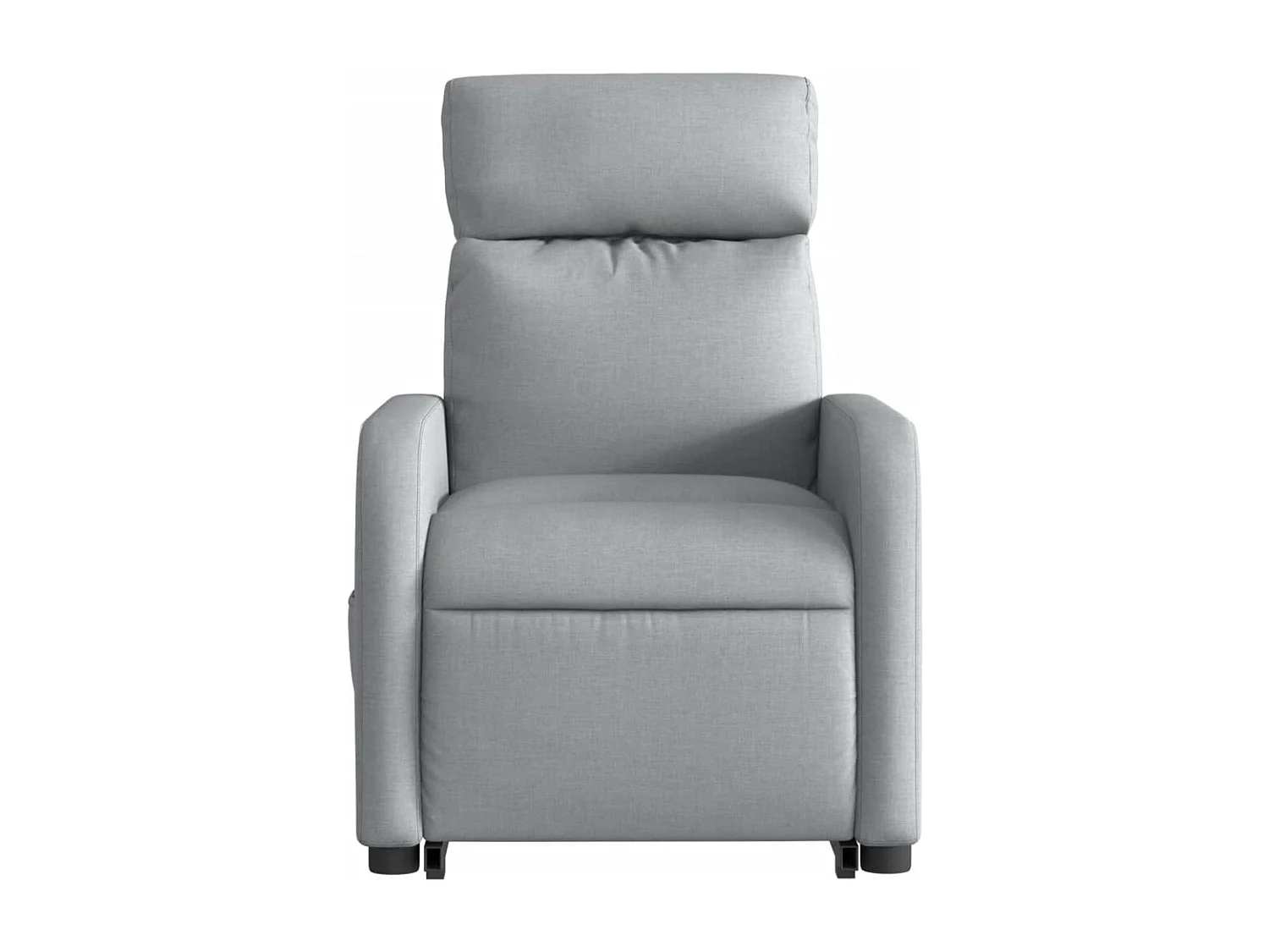 Fauteuil inclinable massant électrique Gris clair Tissu