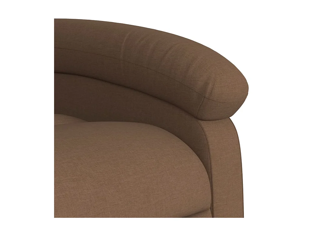 Fauteuil massant inclinable Marron Tissu