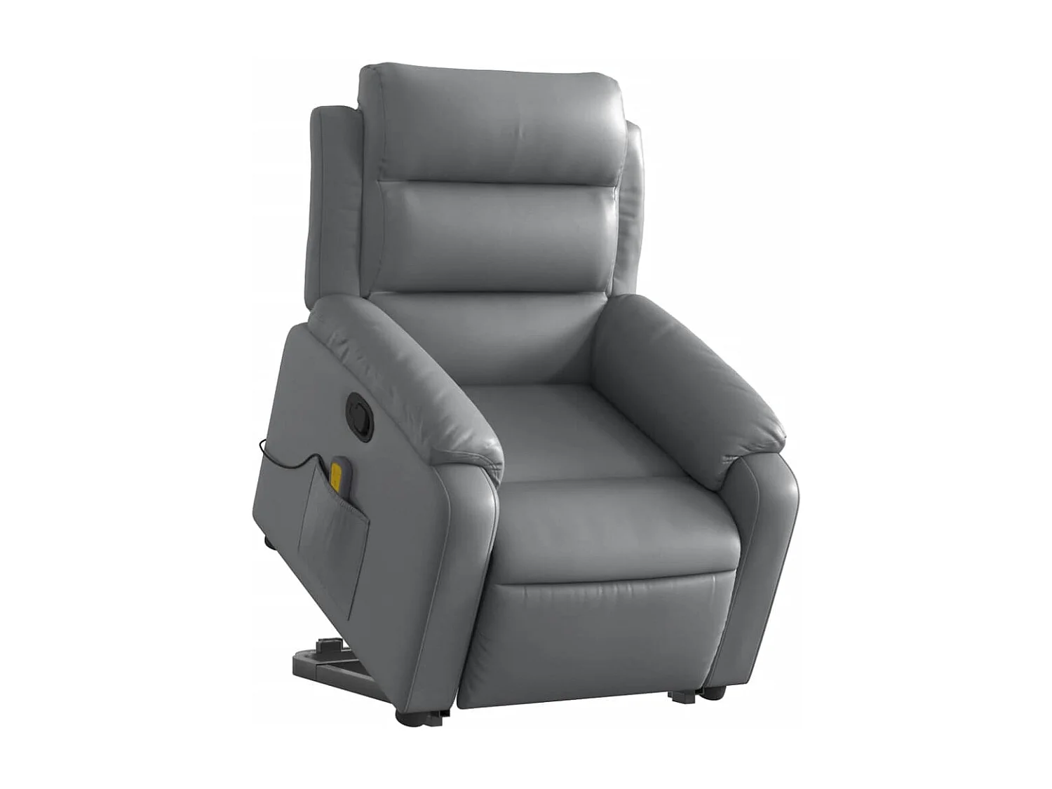 Fauteuil inclinable massant Gris Similicuir