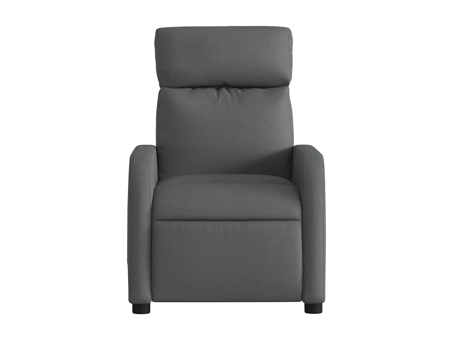 Fauteuil massant inclinable Gris foncé Tissu