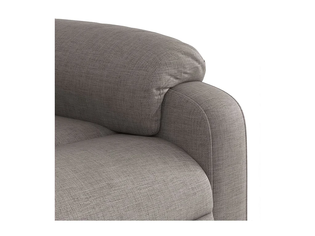 Fauteuil massant inclinable Taupe Tissu
