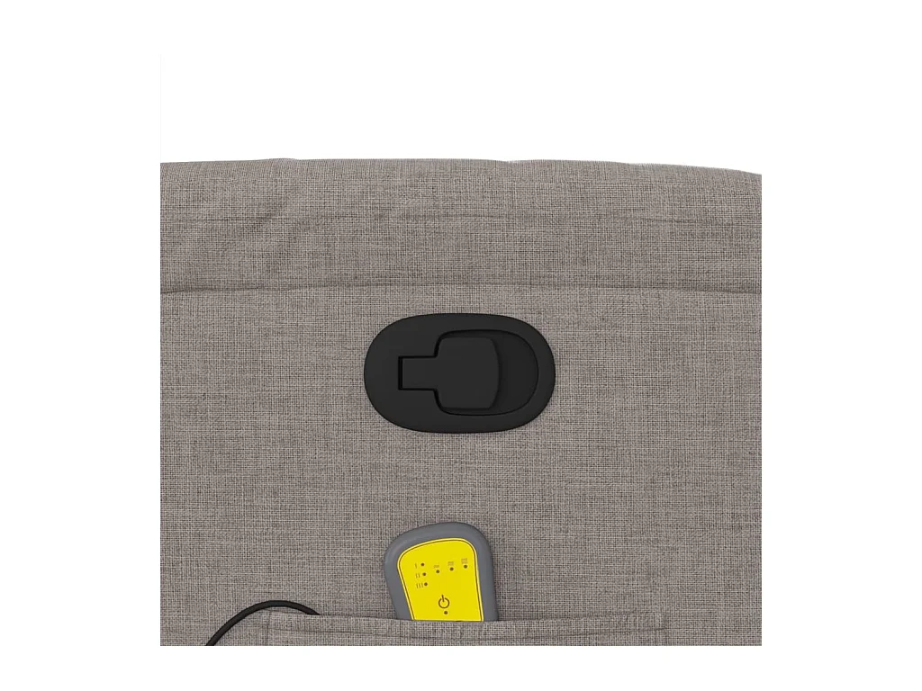 Fauteuil massant inclinable Taupe Tissu