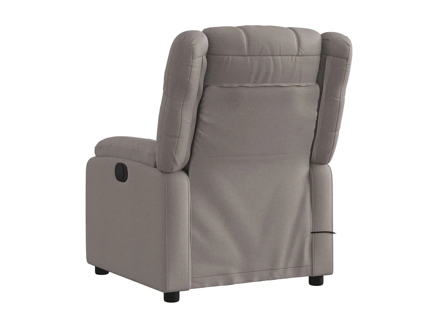 Fauteuil massant inclinable électrique Taupe Tissu