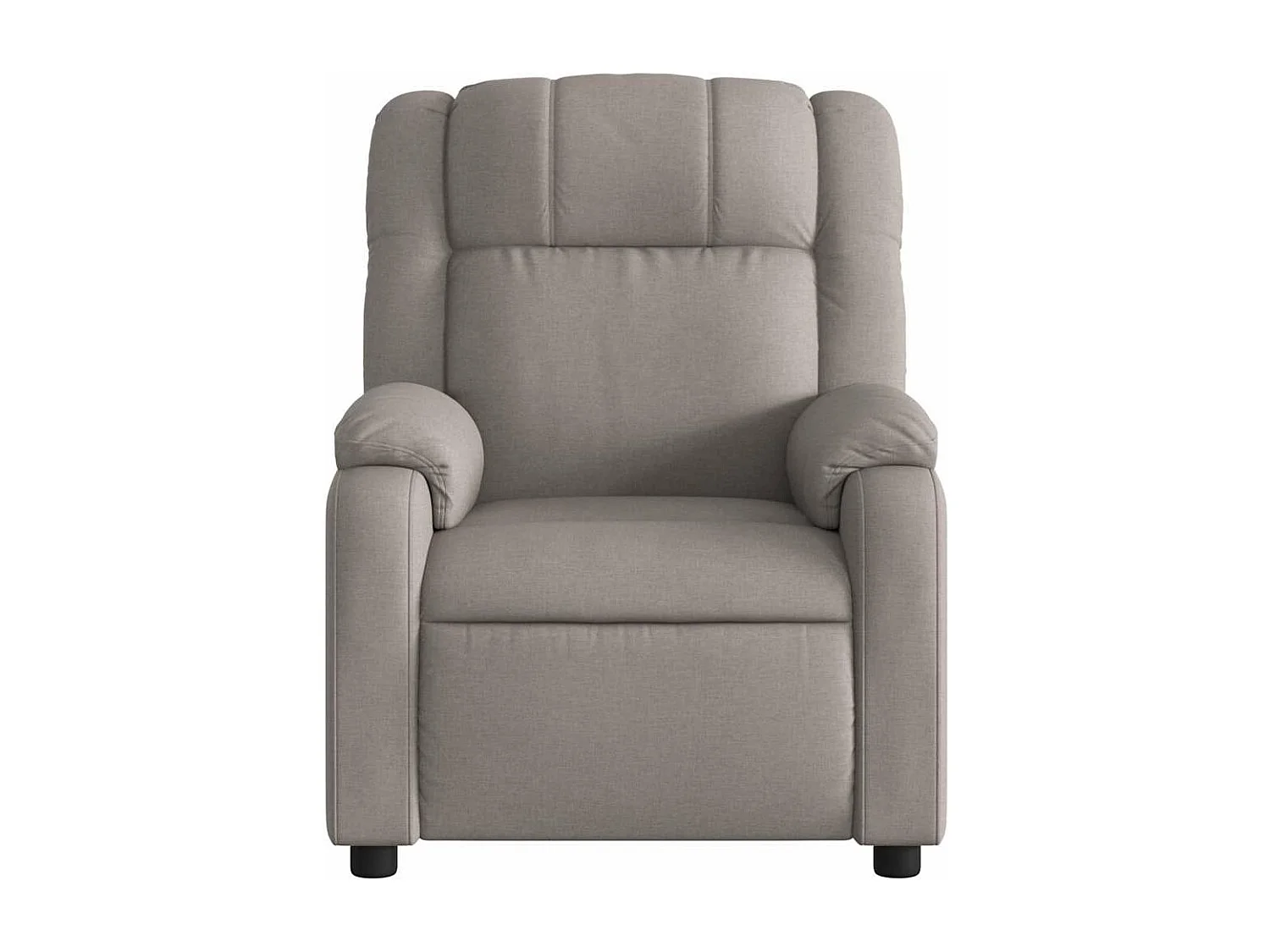 Fauteuil massant inclinable électrique Taupe Tissu