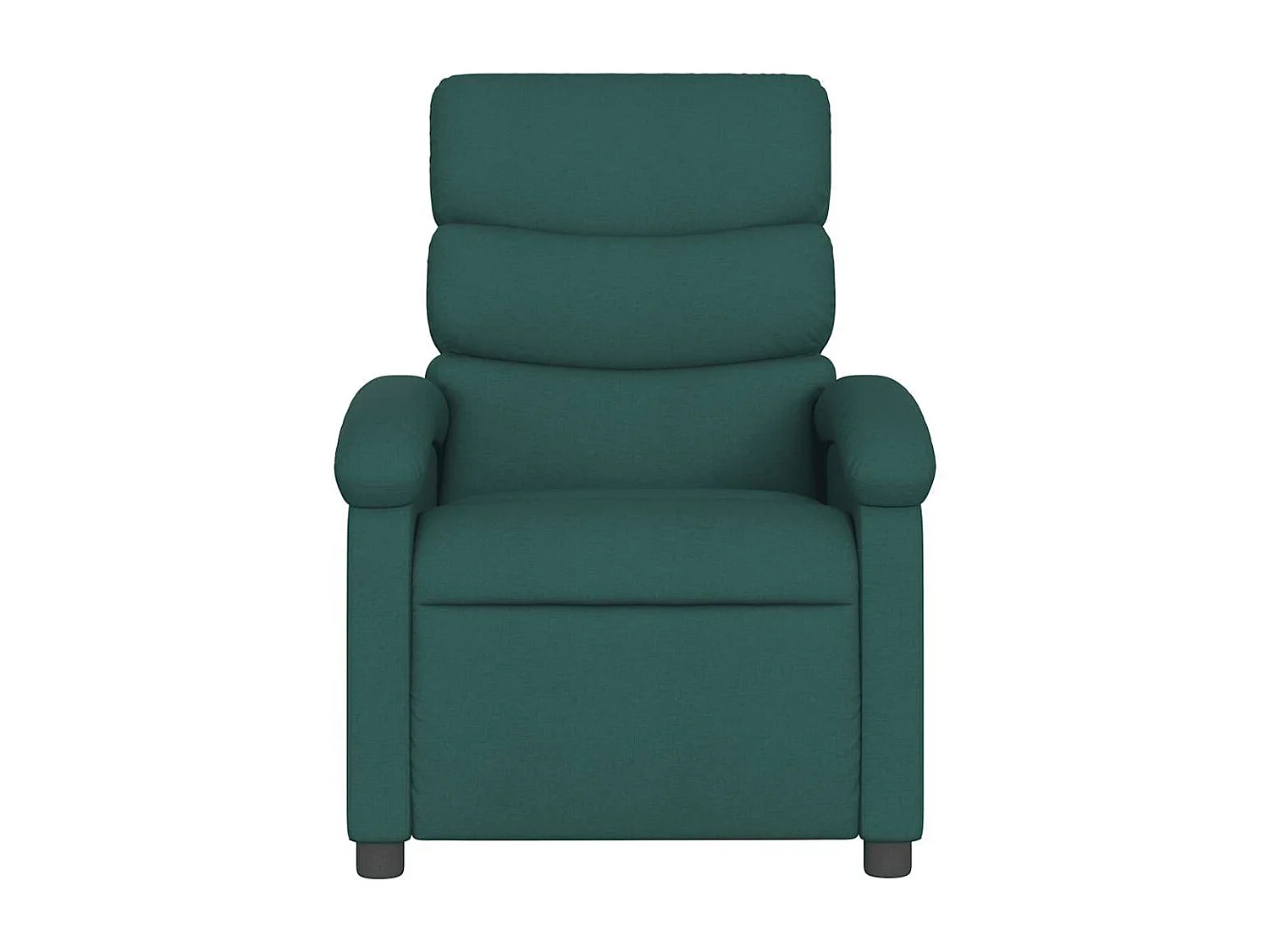 Fauteuil massant inclinable Vert foncé Tissu
