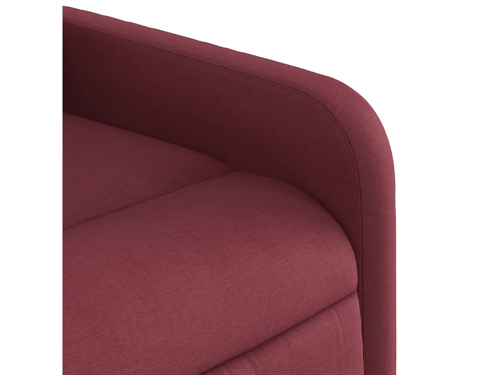 Fauteuil massant inclinable Rouge bordeaux Tissu