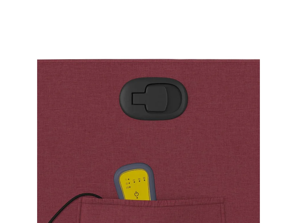 Fauteuil massant inclinable Rouge bordeaux Tissu