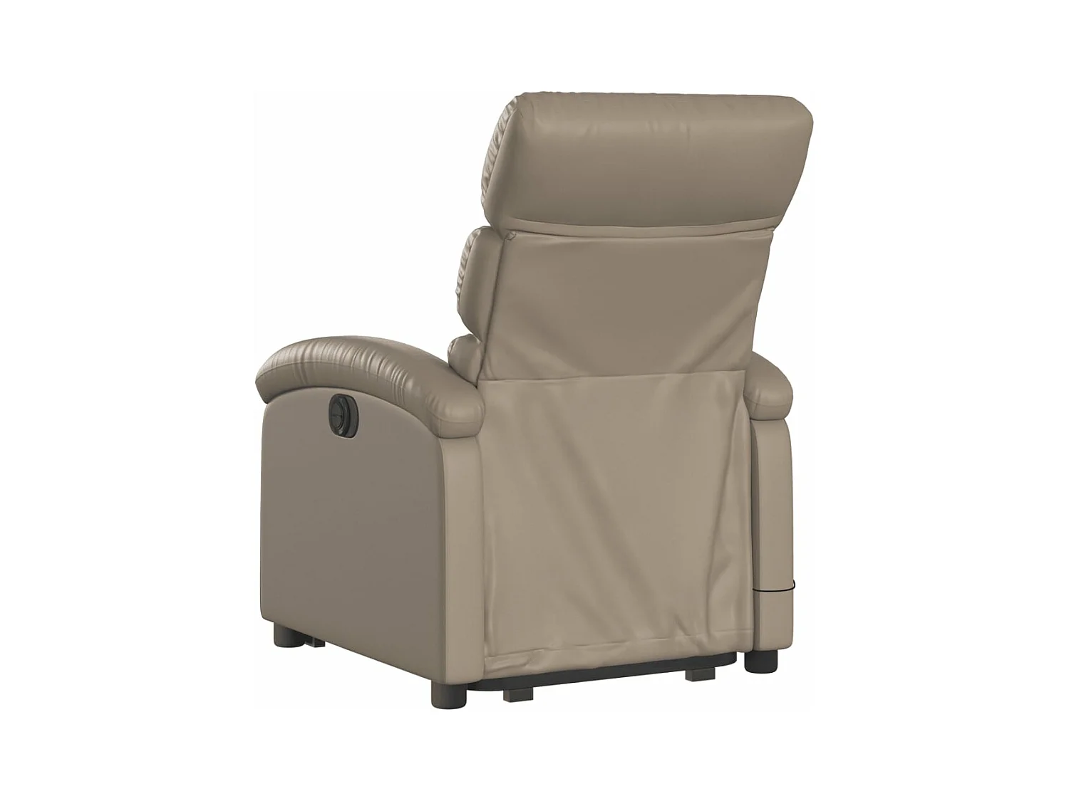 Fauteuil inclinable massant électrique cappuccino similicuir