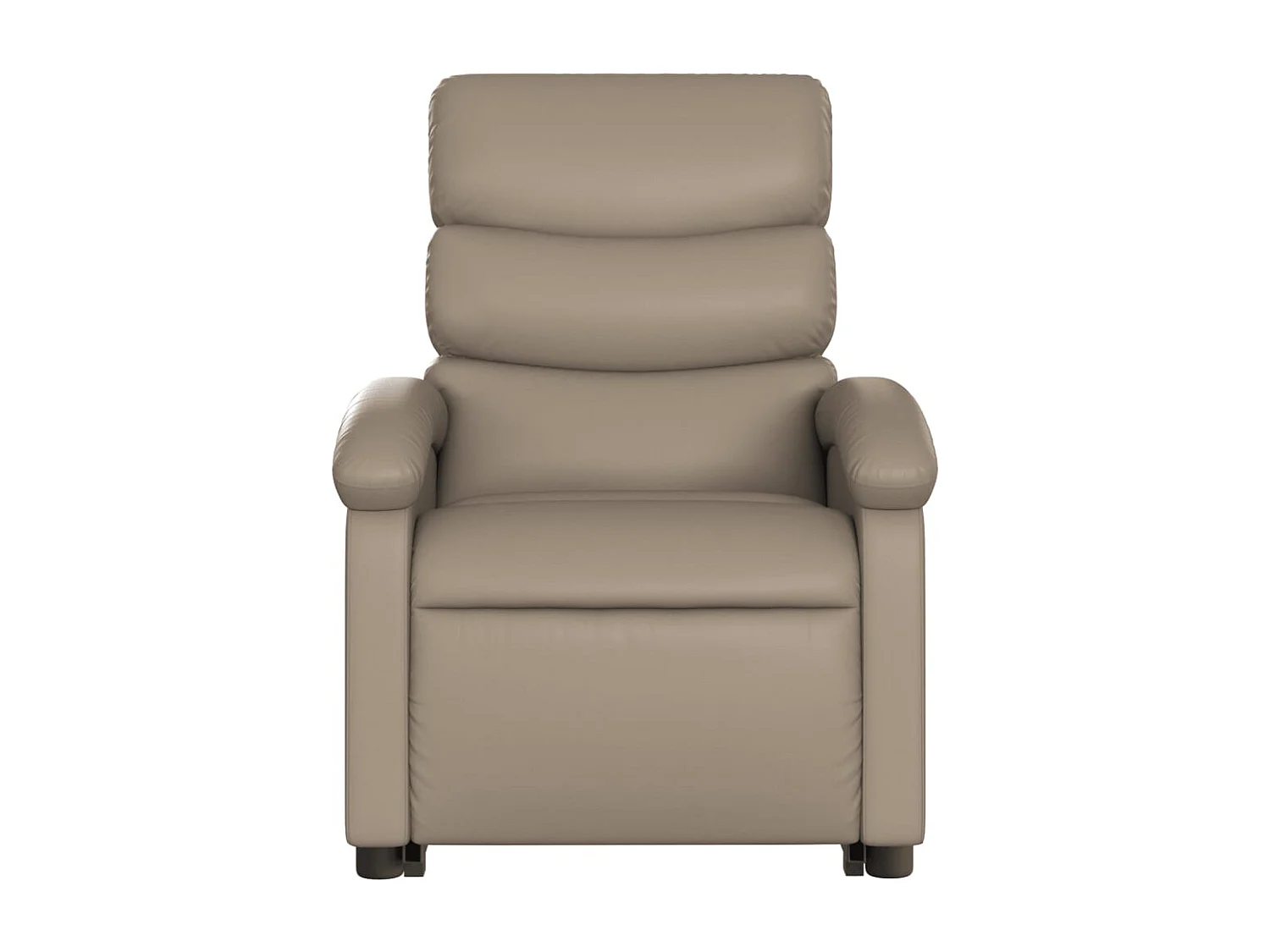 Fauteuil inclinable massant électrique cappuccino similicuir
