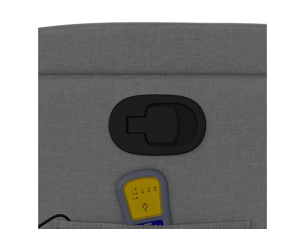 Fauteuil massant inclinable Gris foncé Tissu