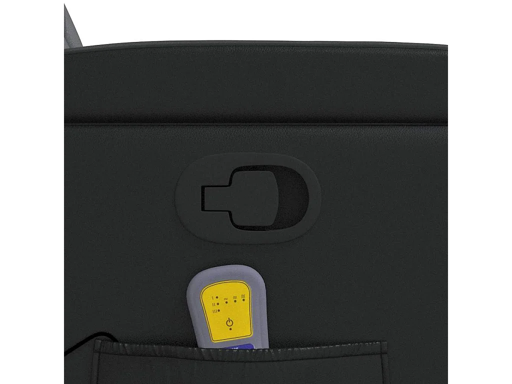 Massagestoel verstelbaar kunstleer zwart