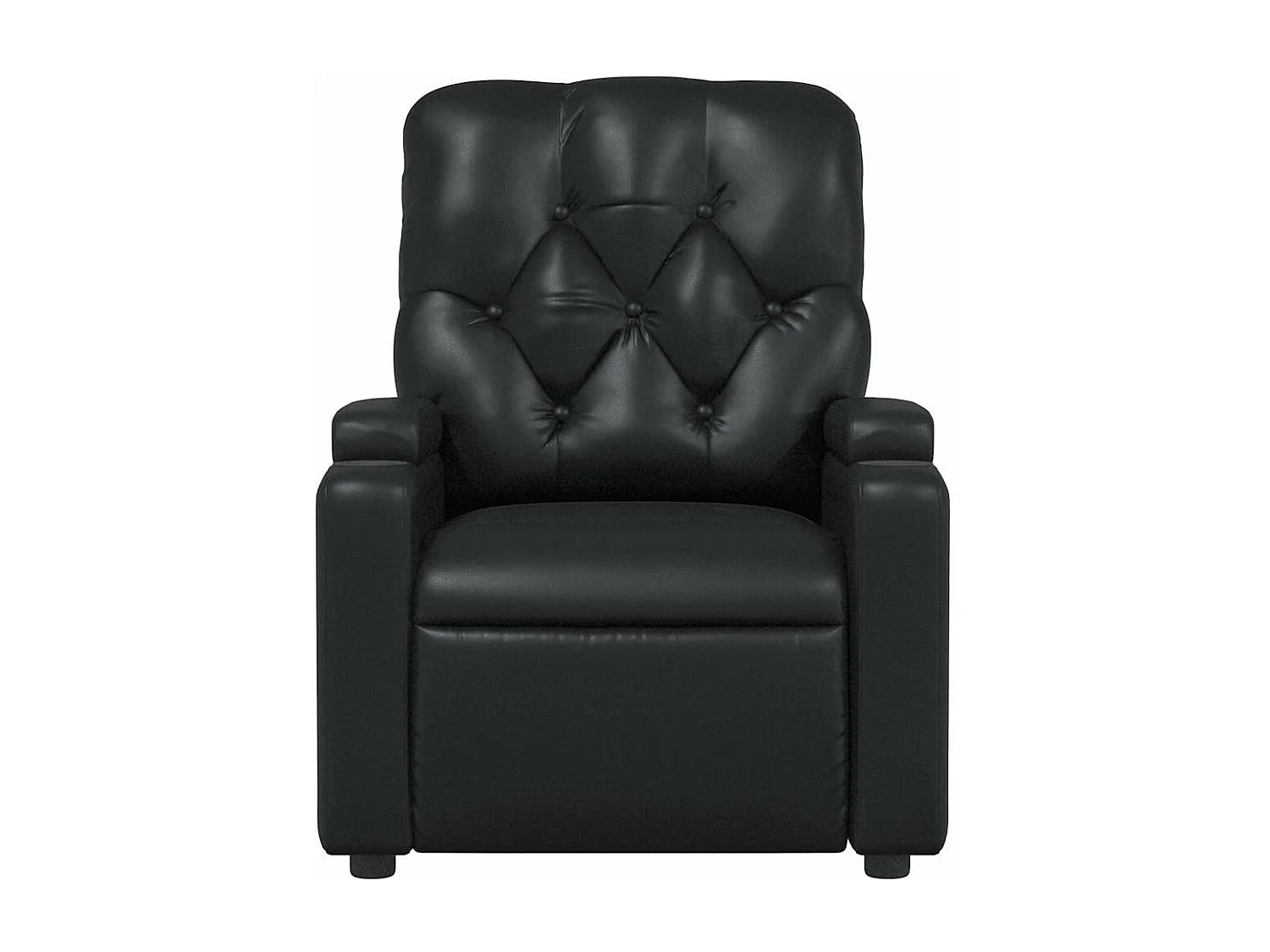 Fauteuil massant inclinable Noir Similicuir