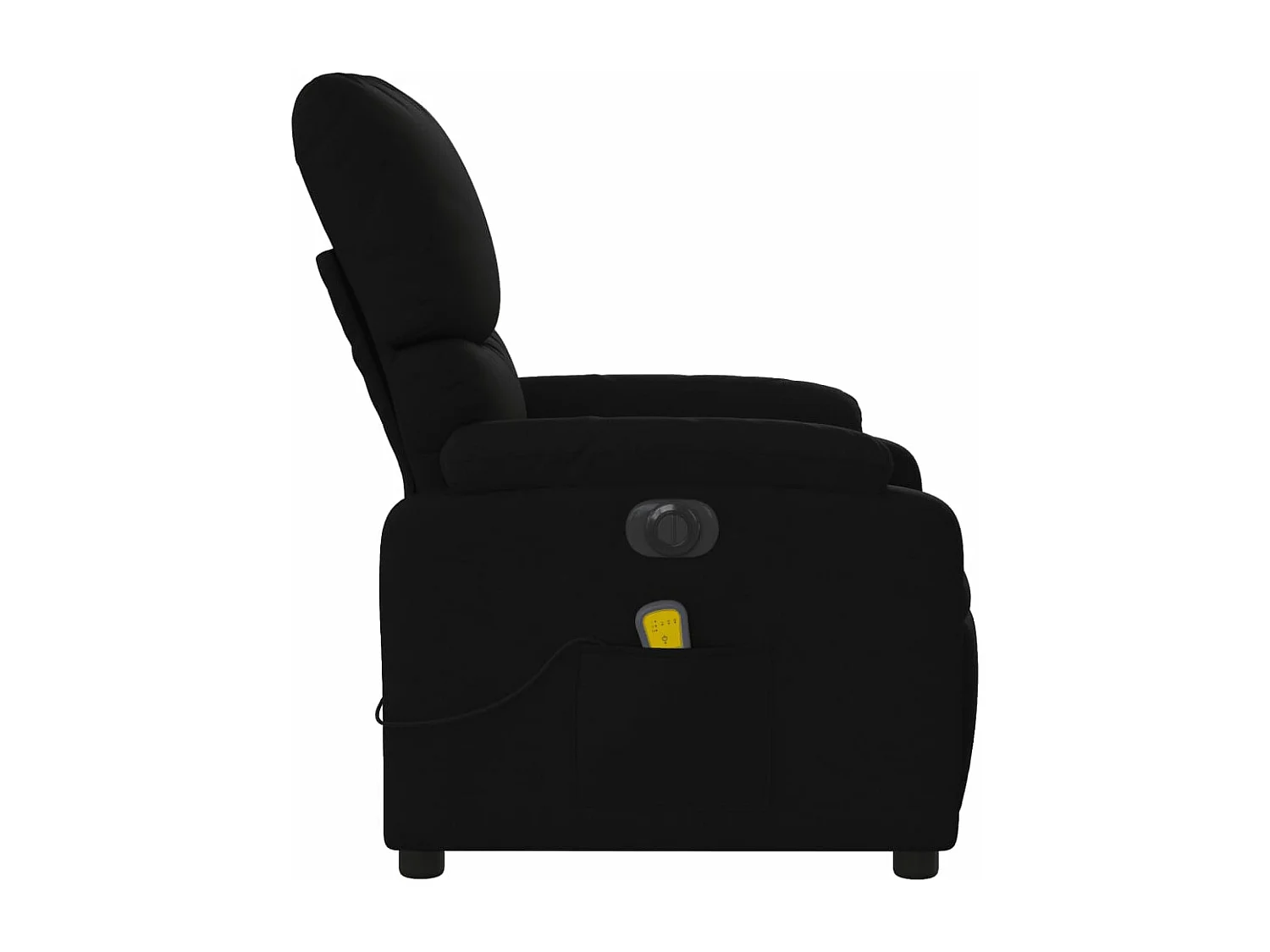 Sillón reclinable de masaje eléctrico tela negro