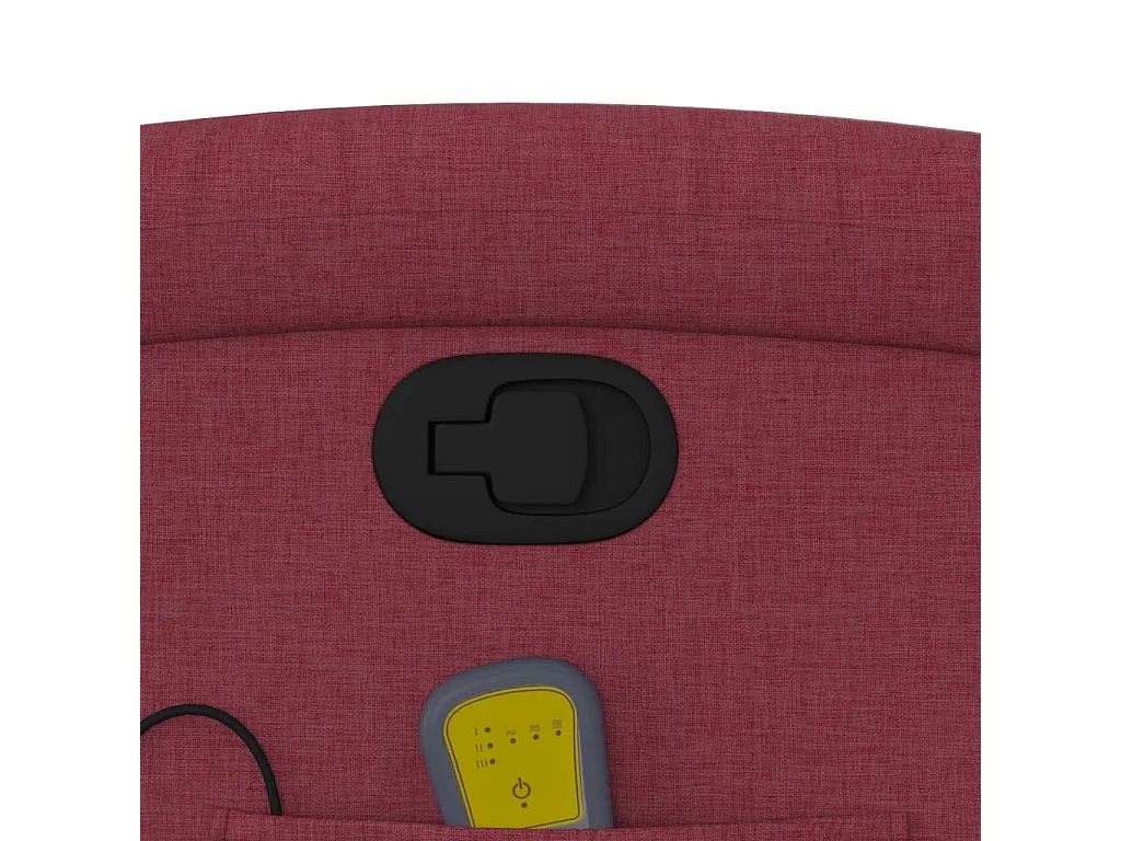 Fauteuil massant inclinable Rouge bordeaux Tissu