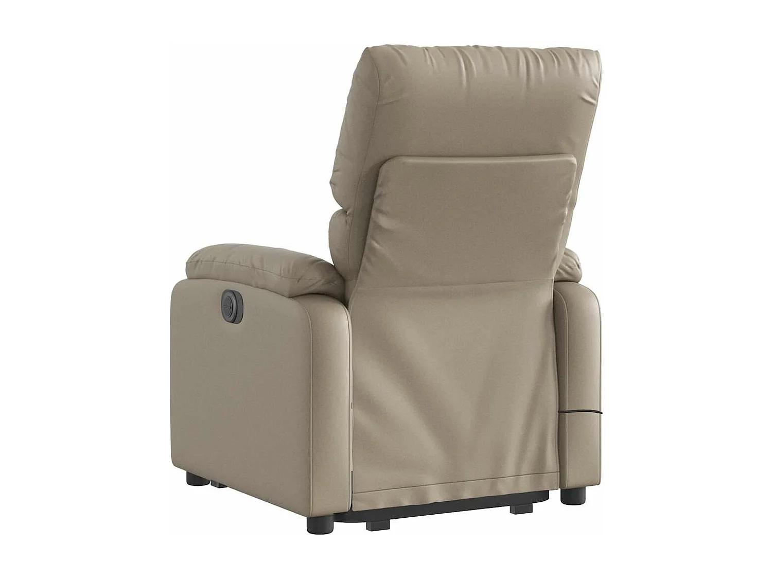 Fauteuil inclinable massant électrique cappuccino similicuir