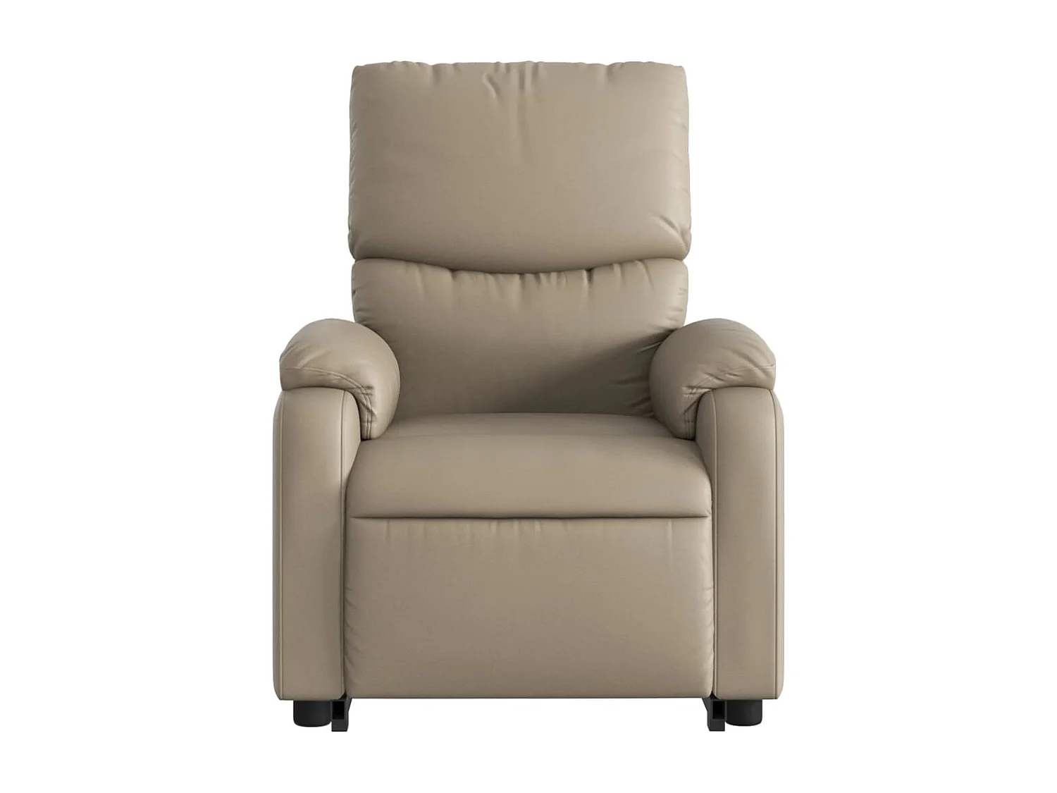 Fauteuil inclinable massant électrique cappuccino similicuir
