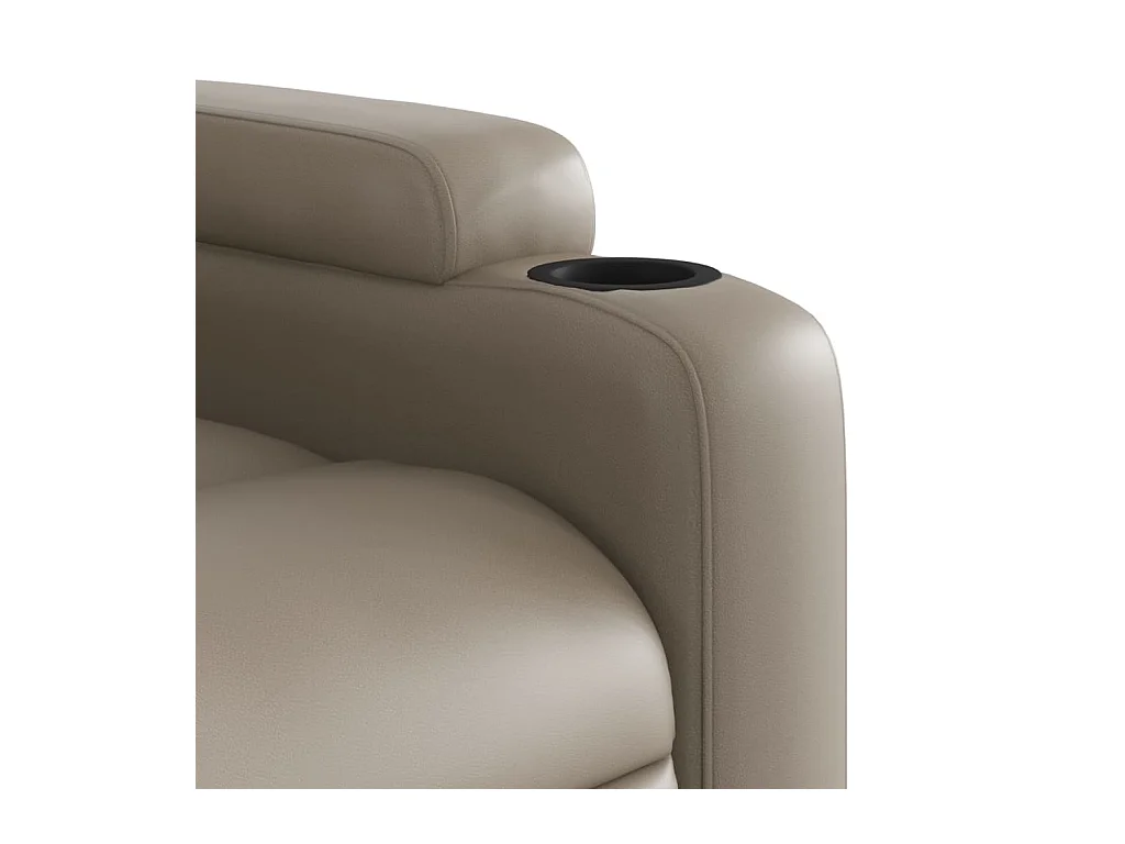 Fauteuil massant inclinable Cappuccino Similicuir