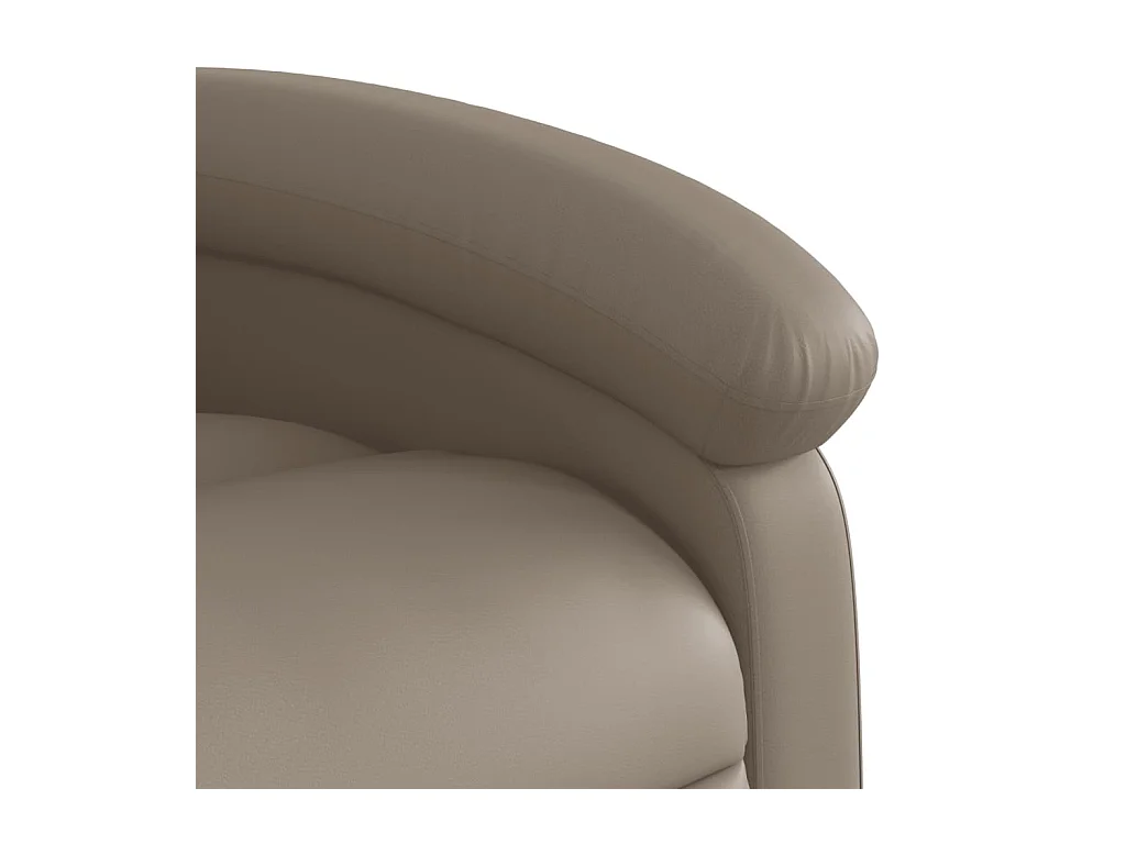 Fauteuil massant inclinable Cappuccino Similicuir