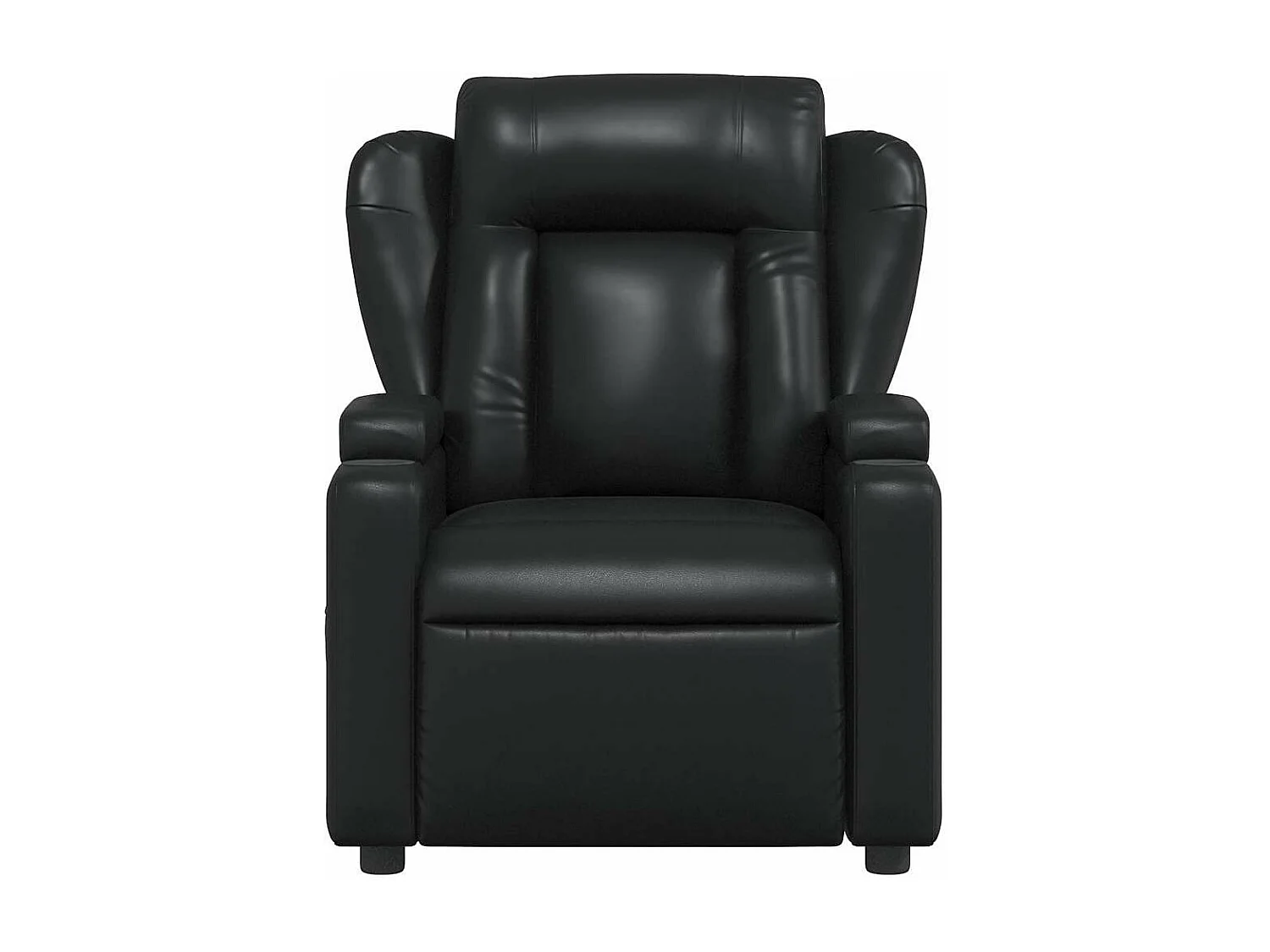 Fauteuil massant inclinable Noir Similicuir