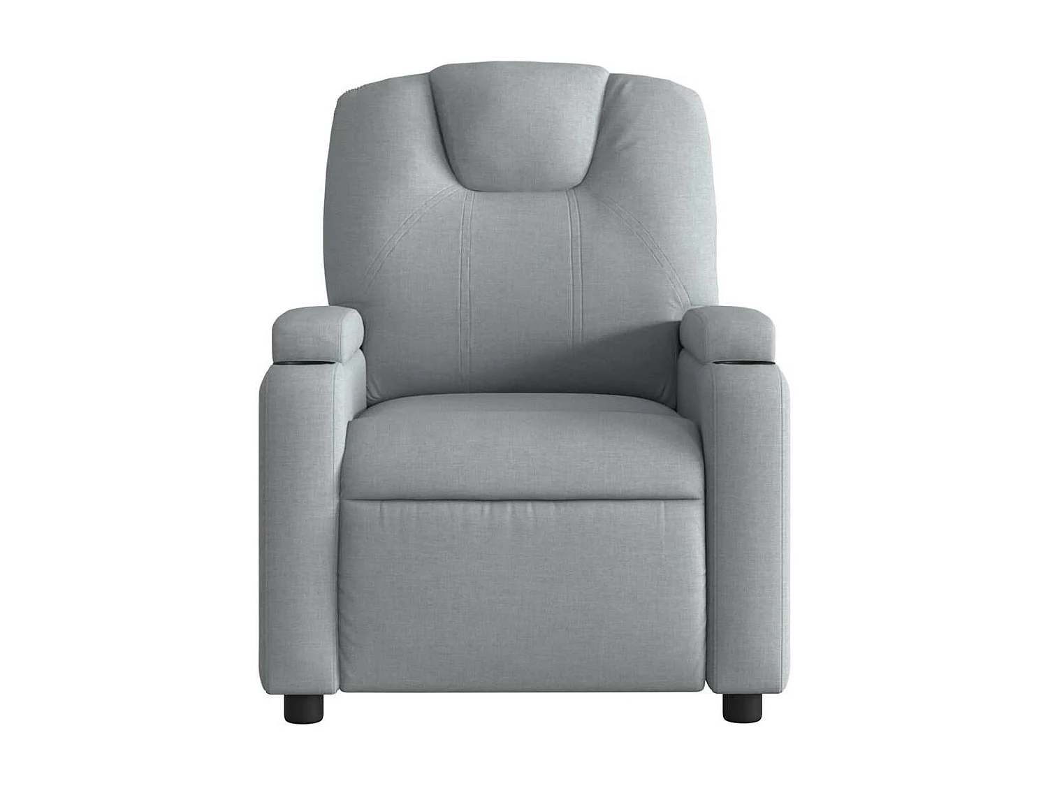 Fauteuil massant inclinable Gris clair Tissu