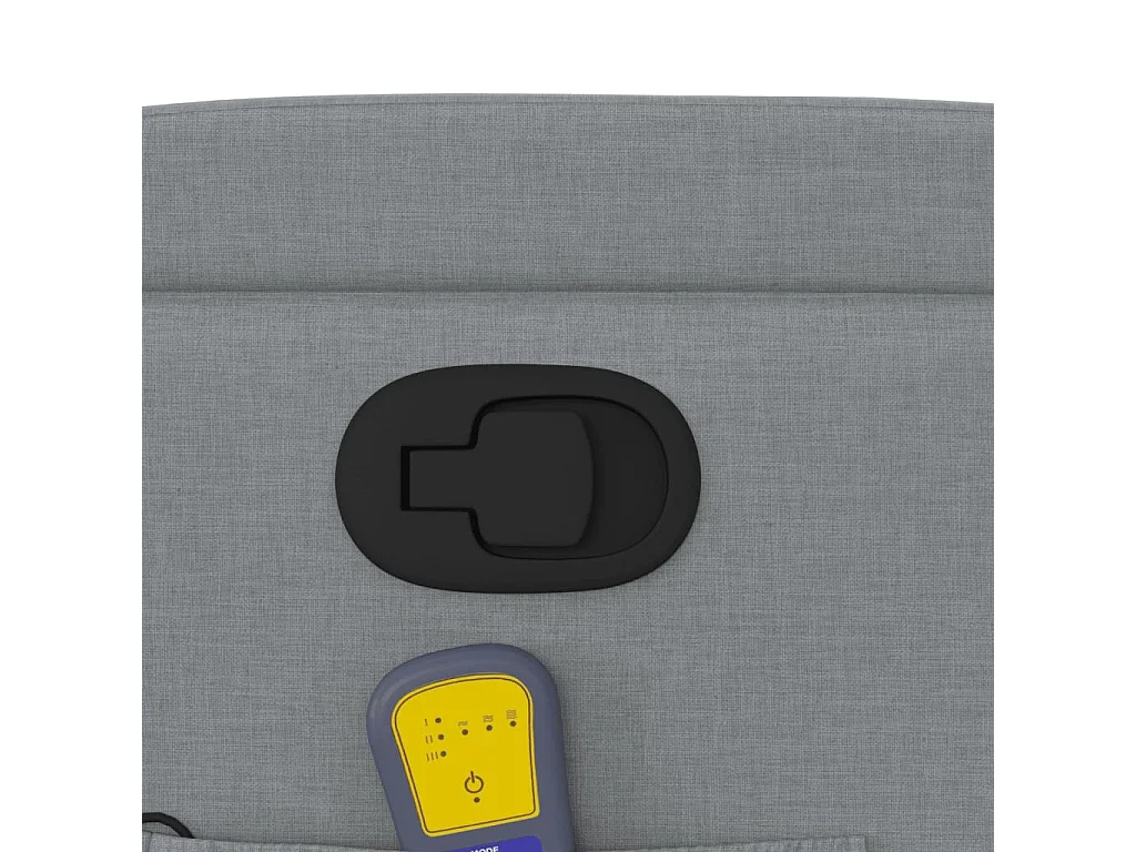 Fauteuil massant inclinable Gris clair Tissu