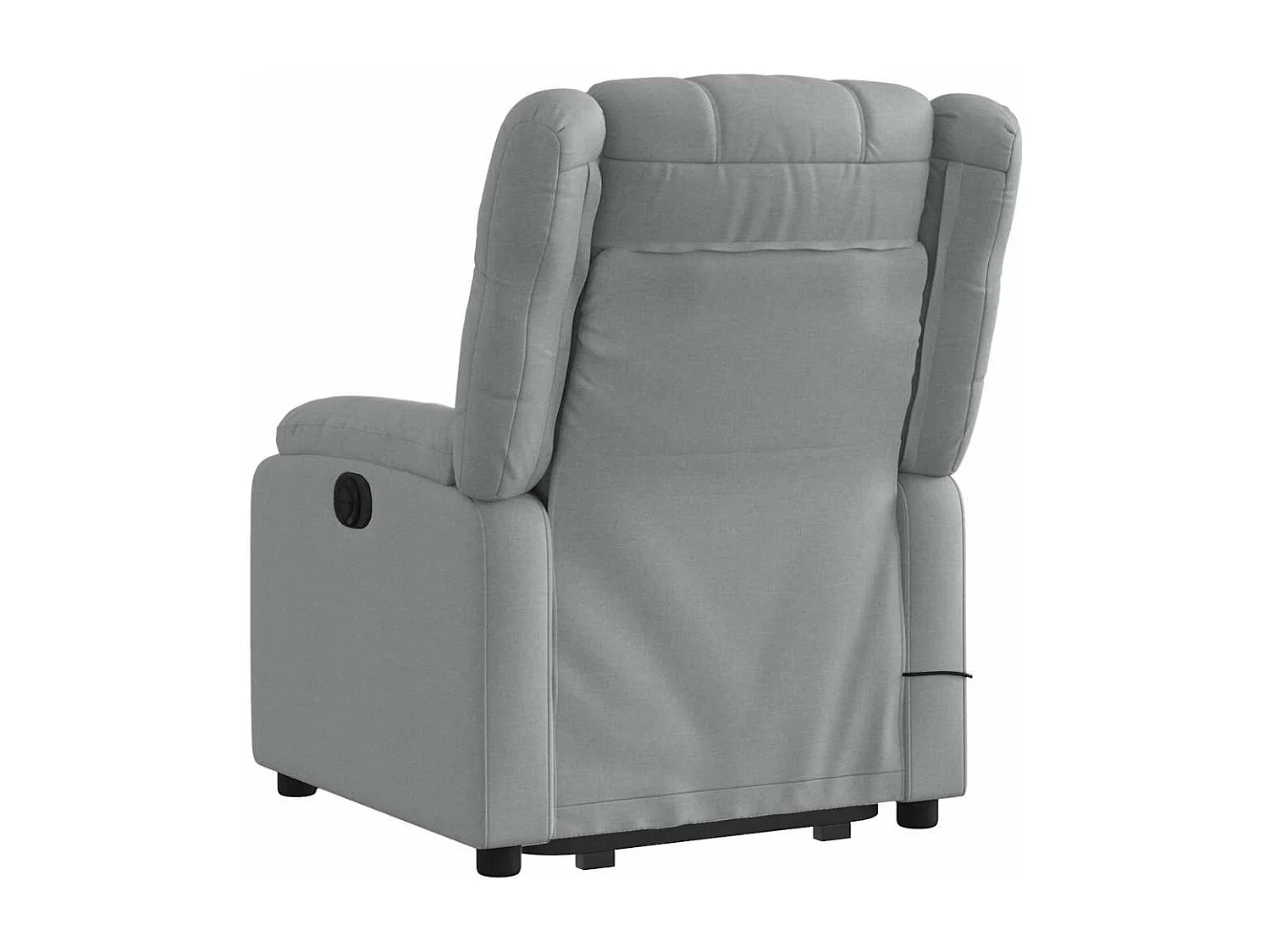 Fauteuil inclinable massant électrique Gris clair Tissu