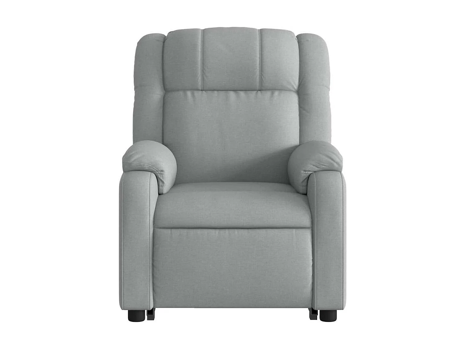 Fauteuil inclinable massant électrique Gris clair Tissu