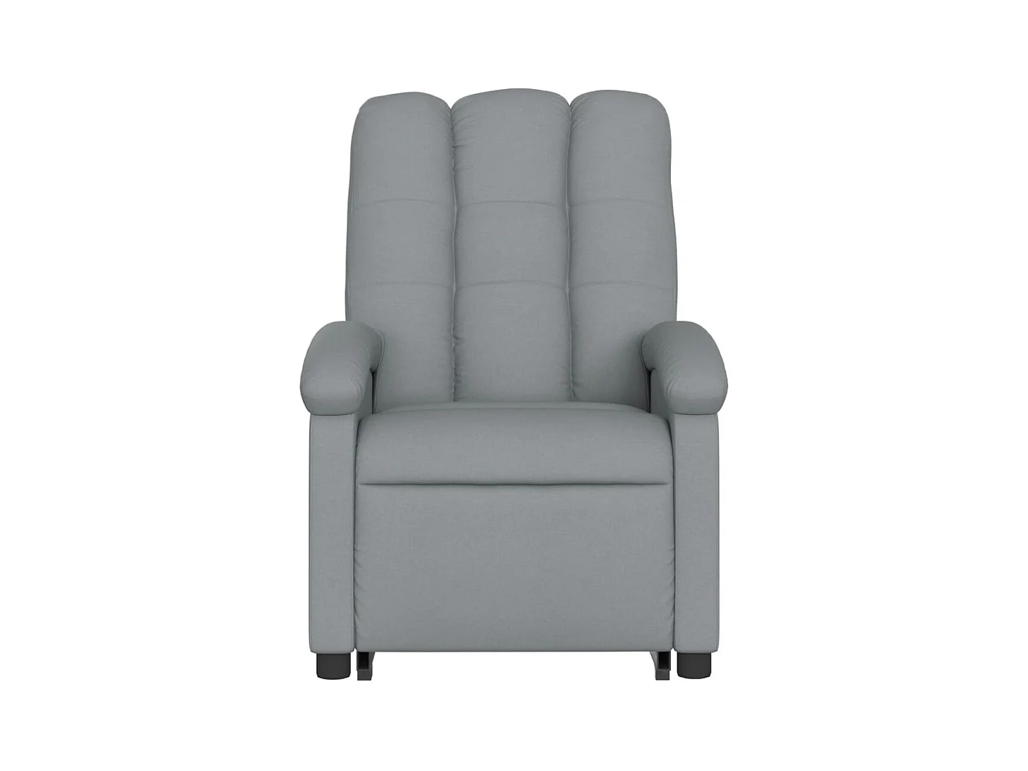 Fauteuil massant inclinable Gris clair Tissu