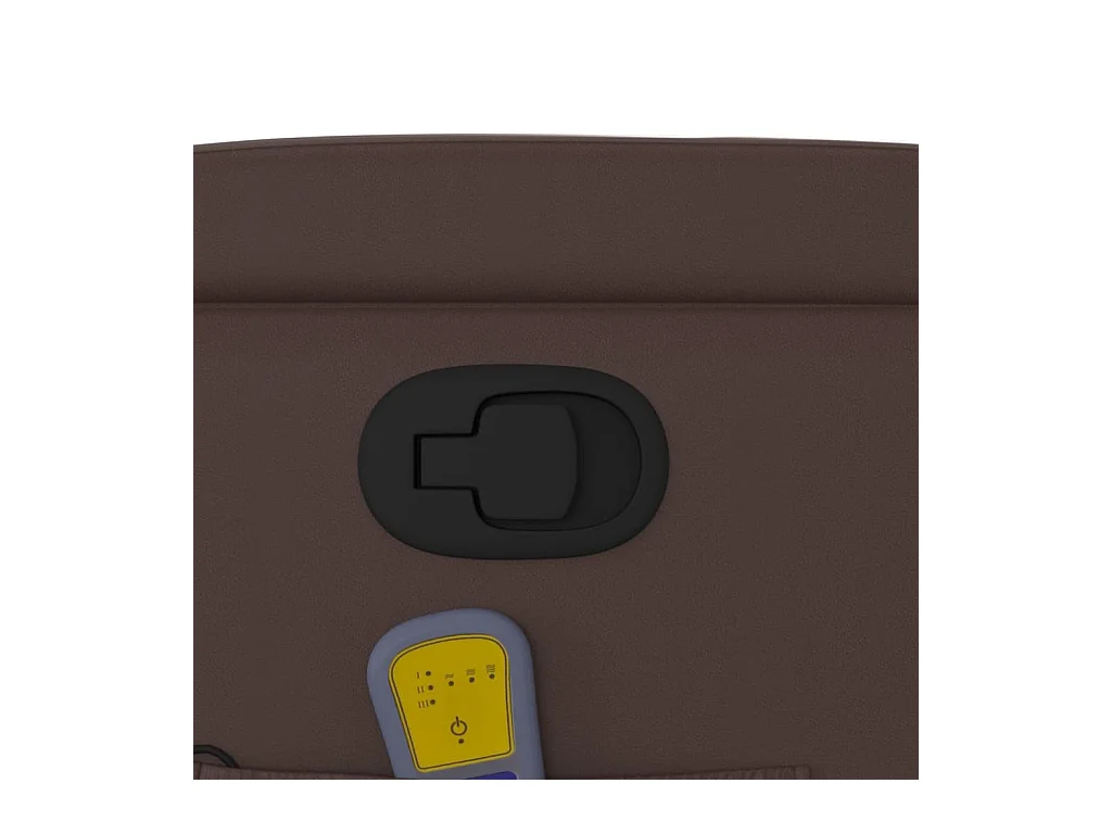 Fauteuil massant inclinable Marron Similicuir