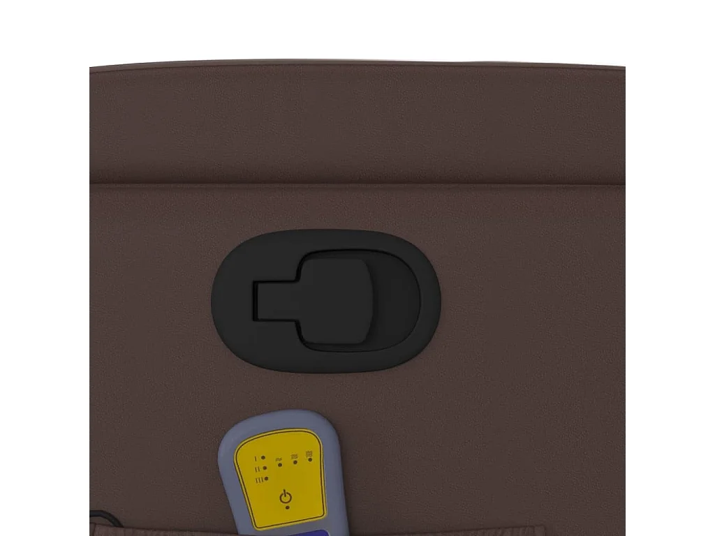 Fauteuil massant inclinable Marron Similicuir