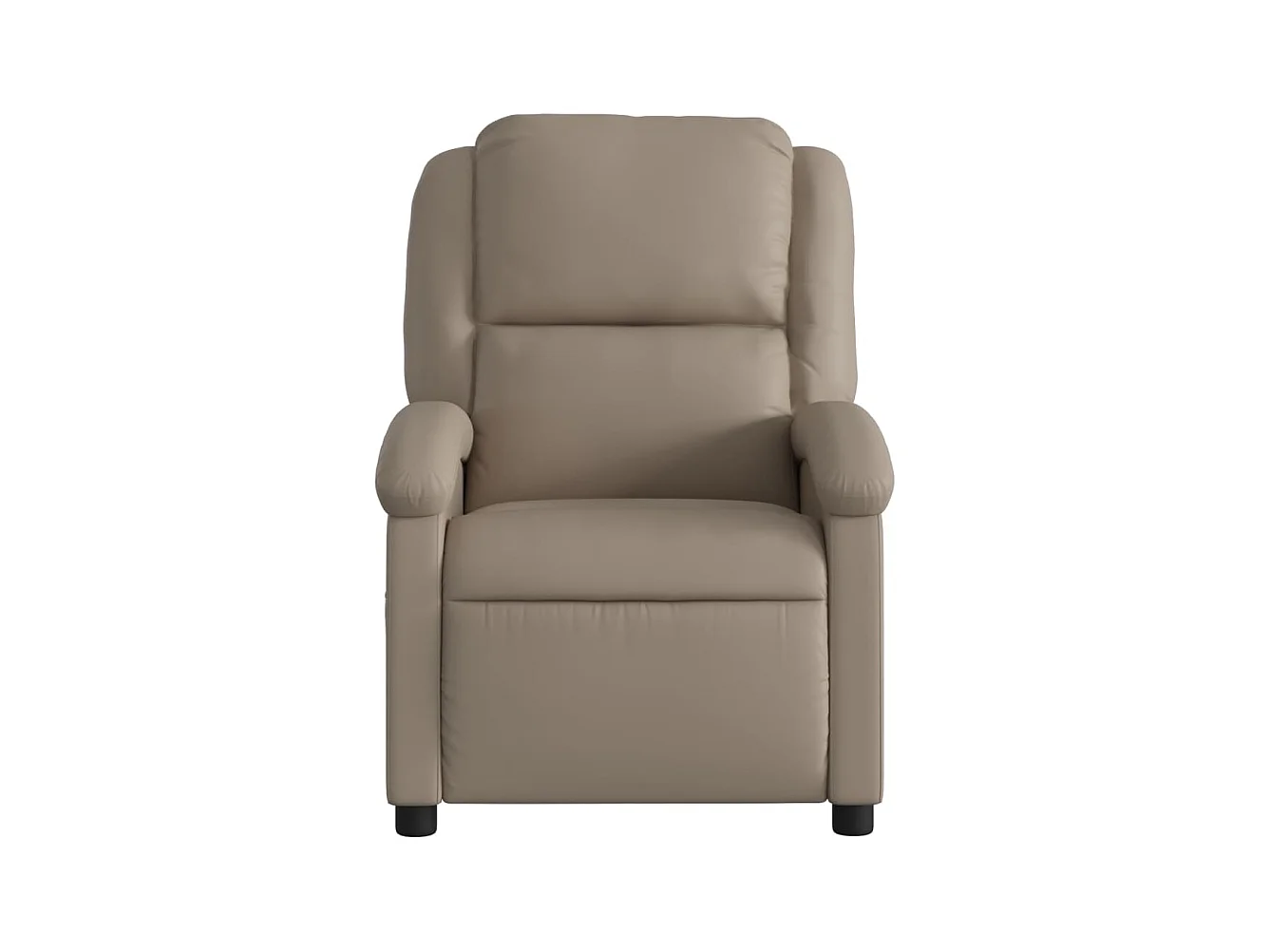 Fauteuil massant inclinable électrique cappuccino similicuir
