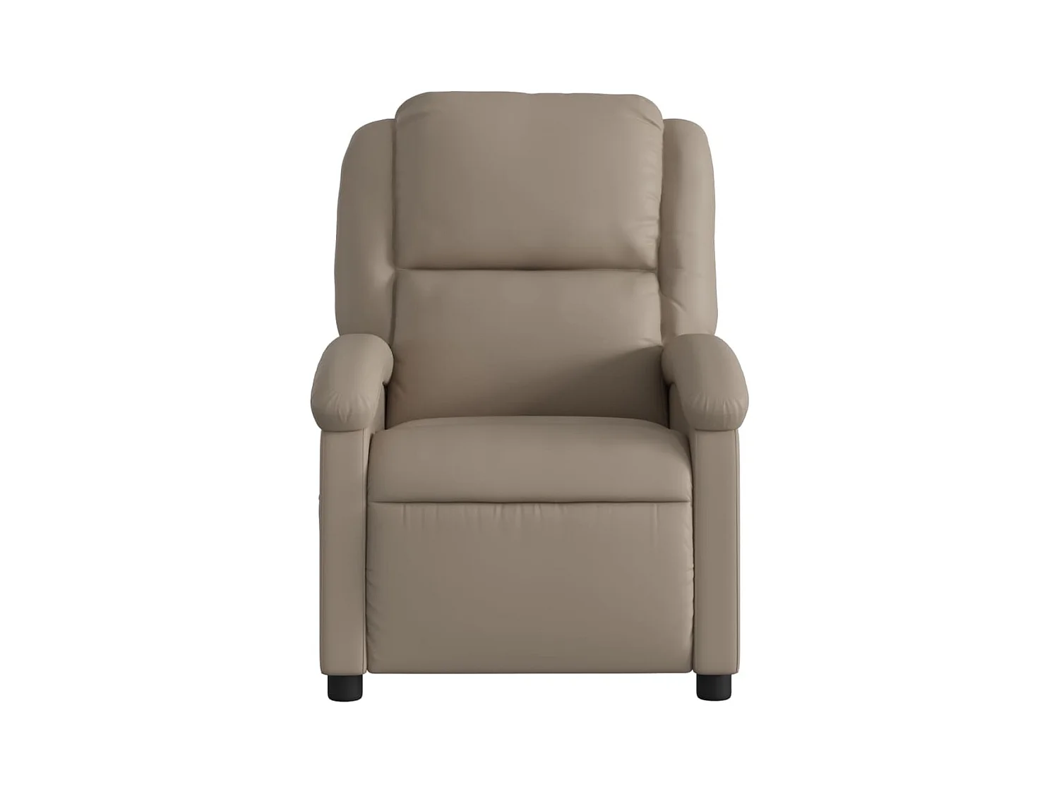 Fauteuil massant inclinable électrique cappuccino similicuir