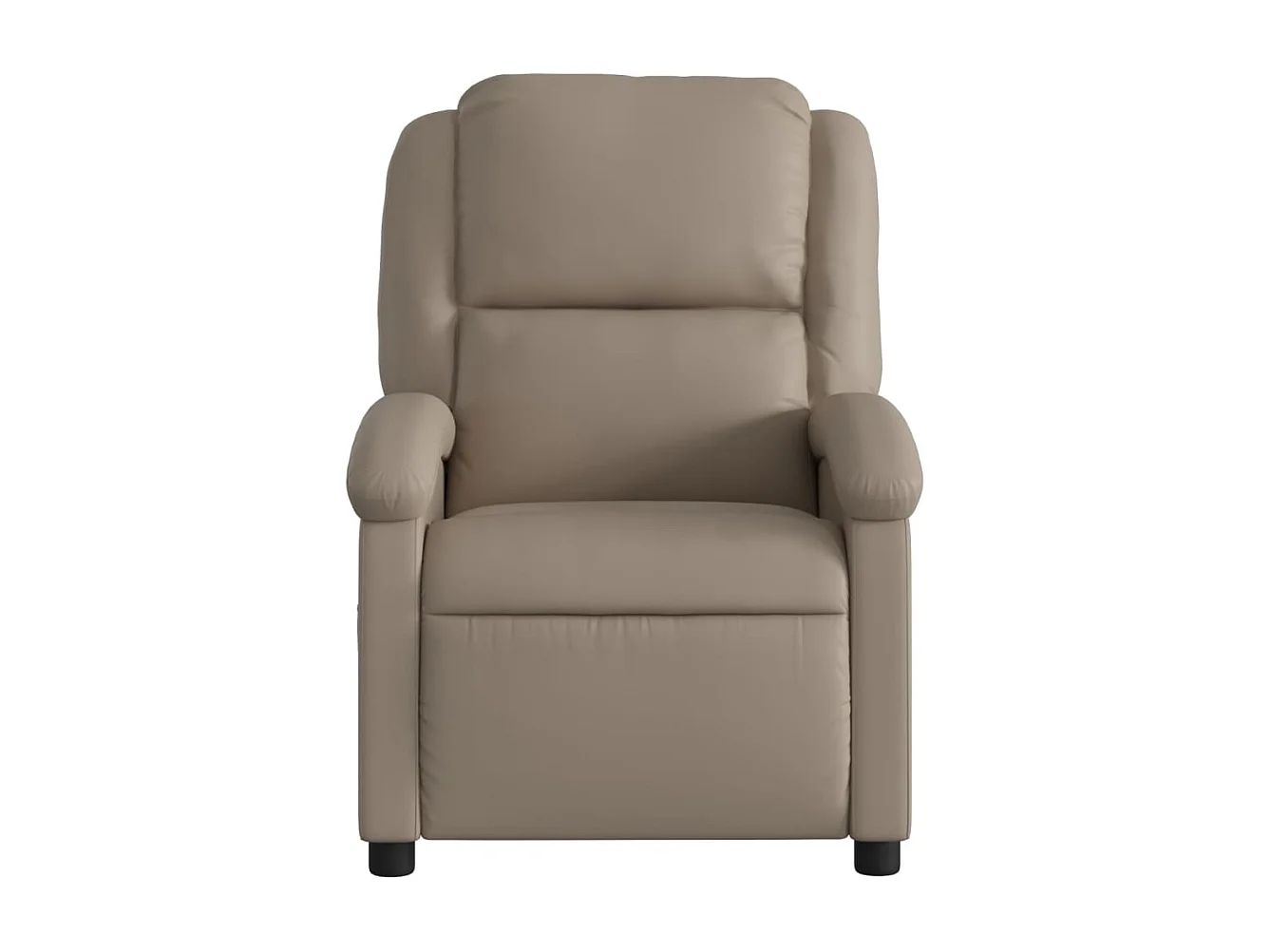 Fauteuil massant inclinable électrique cappuccino similicuir